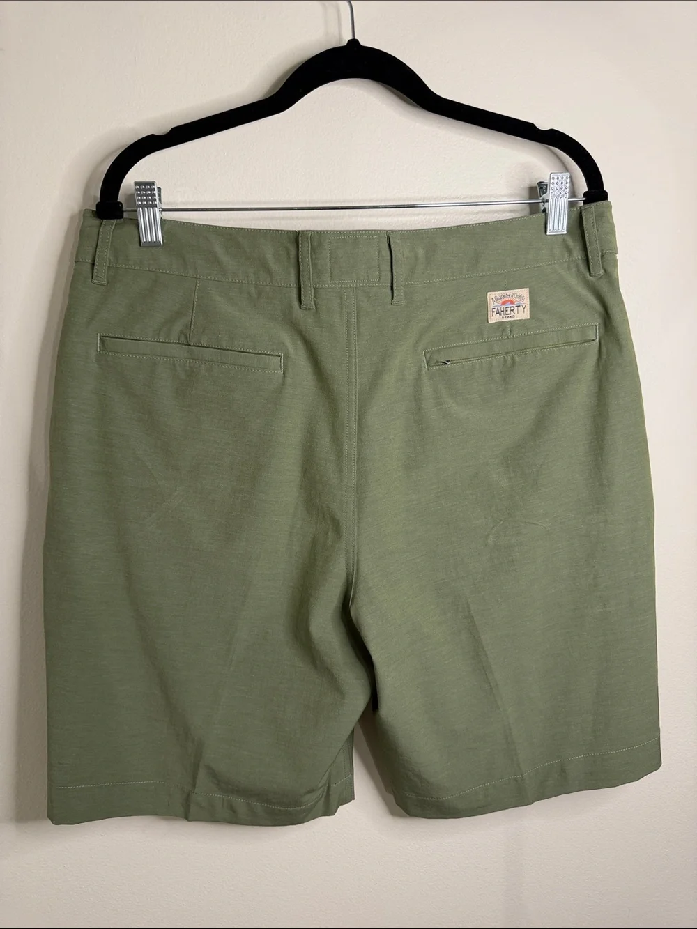 Faherty Belt Loop All Day Shorts in Olive Men's Waist 35